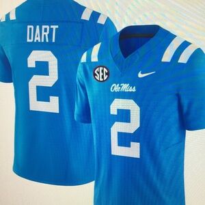 Jaxson Dart Powder Blue Stitched Vapor Jersey❤️💙